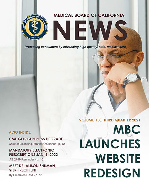 Medical Board of California Newsletter - Third Quarter 2021