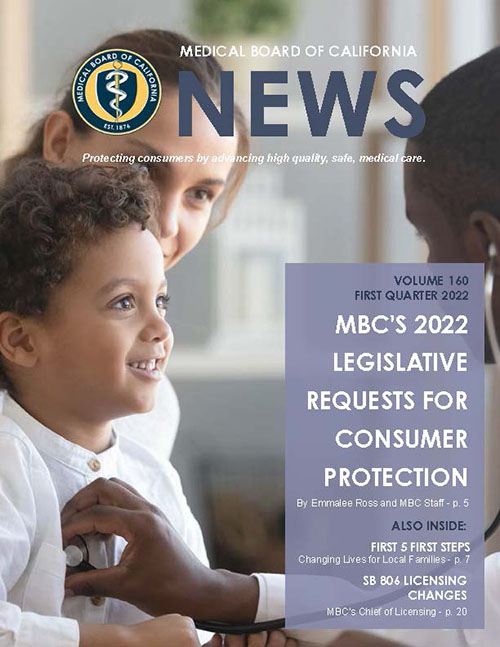 Medical Board of California Newsletter - Volume160