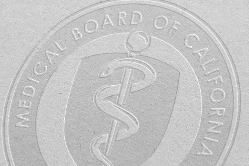 Medical Board of California Embossed Logo